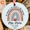 To Teach is to Touch Personalized Teachrer Ornaments