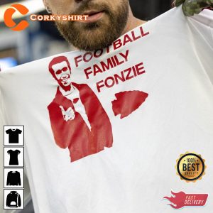 Trending Football Family Fonzie Travis Kelce Kansas Chiefs T-Shirt