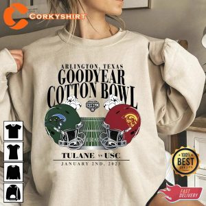 USC vs Tulane Cotton Bowl 2023 Shirt Design