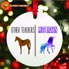 Unicorn Teacher Cute Funny Personalized Teacher Ornament