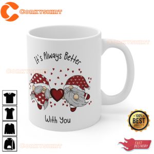 Valentine Gnome Mug Happy Valentines Day Gnome Gifts