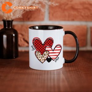 Valentines Day Coffee Valentines Doodle Heart Mug