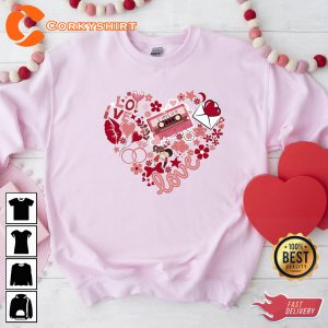 Valentine's Day Heart Shirt Couple Matching Shirt