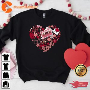 Valentine's Day Heart Shirt Couple Matching Shirt