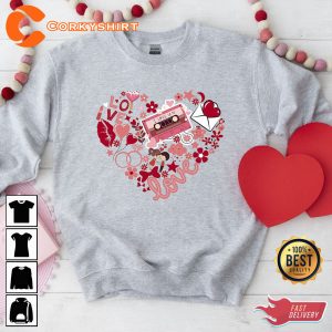 Valentine’s Day Heart Shirt Couple Matching Shirt