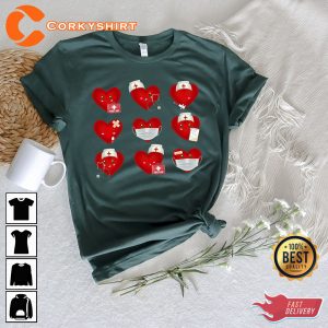 Valentines Day Nurse Tshirts Valentine T-Shirt Design