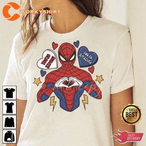 Valentines Superhero Sublimation Design Shirt