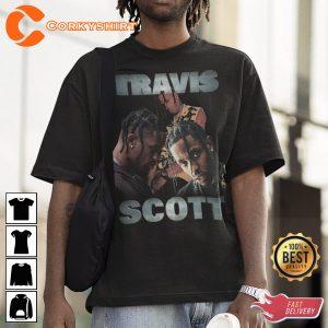 Vinatge 90s Travis Scott Shirt Design
