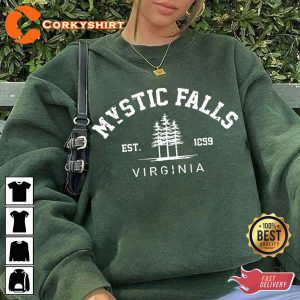 Vintage Mystic Falls Virginia Comfortable Retro 90s Sweatshirt