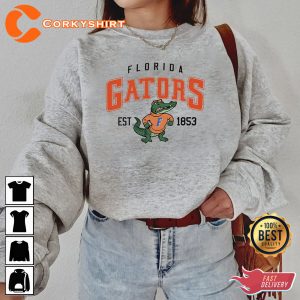 Vintage NCAA Florida Gators EST 1853 Logo Shirt Florida Sweatshirt