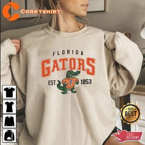Vintage NCAA Florida Gators EST 1853 Logo Shirt Florida Sweatshirt