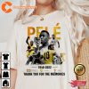Vintage Pele GOAT Brazil Rest In Peace 1940-2022 Unisex Shirt