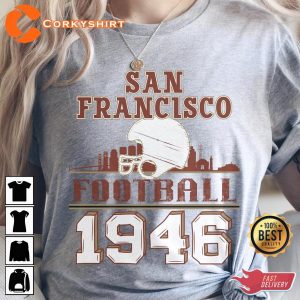 Vintage San Francisco Football 1946 49ers T Shirt