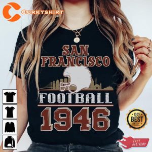 Vintage San Francisco Football 1946 49ers T Shirt