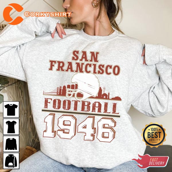 San Francisco Football 49ers Sweatshirt 49ers Gifts for Dad