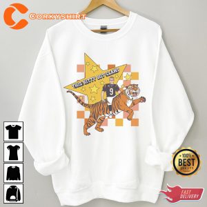 Vintage Style 90s Joe Burrow Cincinnati Bengals Crewneck Shirt