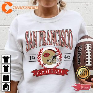 Vintage Throwback San Francisco Football 49ers Football Sweatshirt