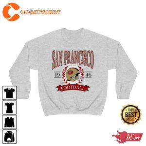 Vintage Throwback San Francisco Football 49ers Football Sweatshirt