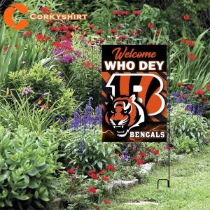 Welcome Who Dey Cincinnati Bengals Flag
