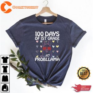 1st Grade Teacher Shirt 100 Days of School Shirt