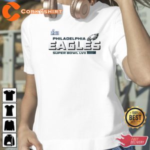 2023 Philadelphia Eagles Super Bowl LVII Vivid Striations Shirt