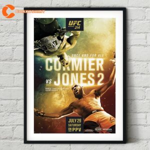 214 Daniel Cormier vs Jon Jones 2 Poster
