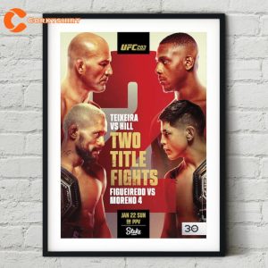 283 Glover Teixeira vs Jamahal Hill Fight Poster