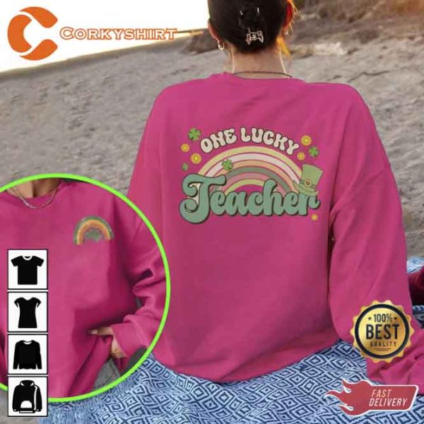 2Side Lucky Teacher St Patrick’s Day Sweatshirt