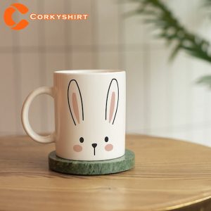 A Cute Unique Mug With Bunny Print