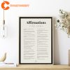 AFFIRMATIONS In Taylor Lyrics Poster