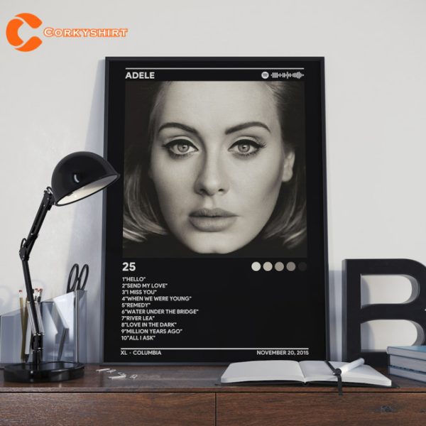 25 Adele Album Cover Poster