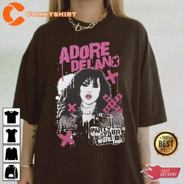 Adore Delano Party Your World 2023 Shirt Gift For Fan