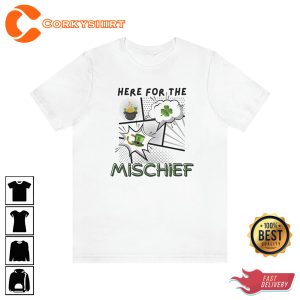 Adult Mischief St Patricks Day Lucky T-shirt