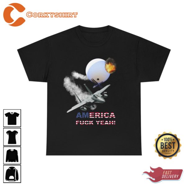 America Fuck Yeah Chinese Spy Balloon T-Shirt