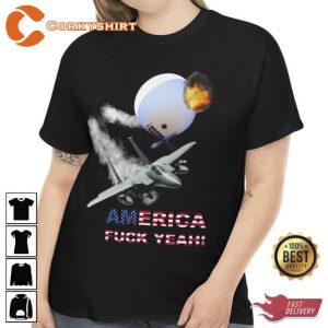 America Fuck Yeah Chinese Spy Balloon T-Shirt