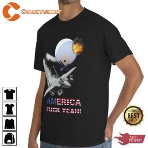 America Fuck Yeah Chinese Spy Balloon T-Shirt