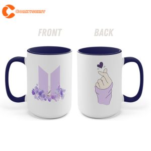 BTS Logo Korean Heart Coffee Mug Gift for Fan 1