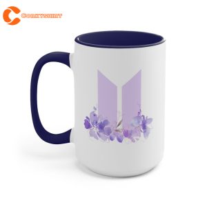 BTS Logo Korean Heart Coffee Mug Gift for Fan