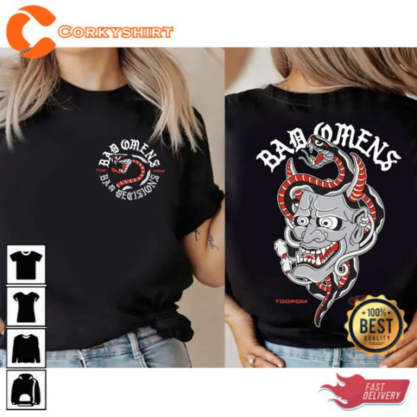 Bad Omens Band Hannya 2023 Shirt A Tour Of The Concrete Jungle Tour 2023 Tee