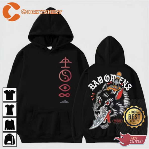 Bad Omens Band Wolf Dagger 2023 Hoodie