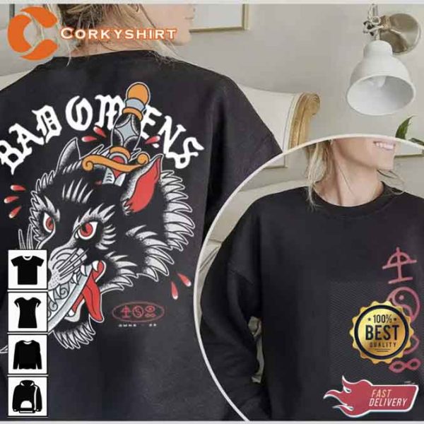 Bad Omens Band Wolf Dagger 2023 Hoodie