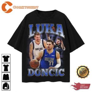 Basketball Luka Duncic 90s Style Tee Shirt (1)