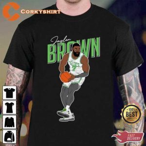 Basketball Player Jaylen Brown Basketball T-Shirt