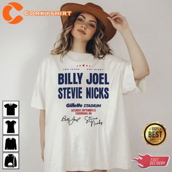Billy Joel Stevie Nicks 2023 Tour T-Shirt