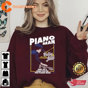 Billy The Piano Man Fan Gifts Vintage Tour 2023 Shirt 2