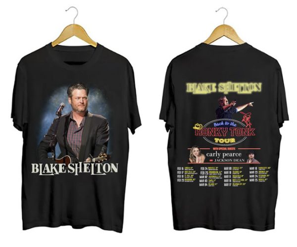 Blake Shelton Back To The Honky Tonk Tour 2023 Graphic Shirt