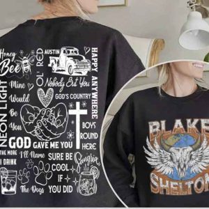 Back To The Honky Tonk Tour 2023 Blake Shelton fan Gift Shirt