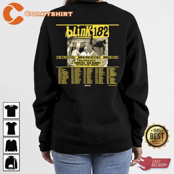 Blink-182 World Tour 2023-2024 Unisex T-shirt