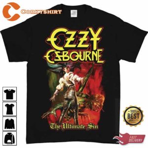 Blizzard Album Ozzy Osbourne Cover Graphic Shirt