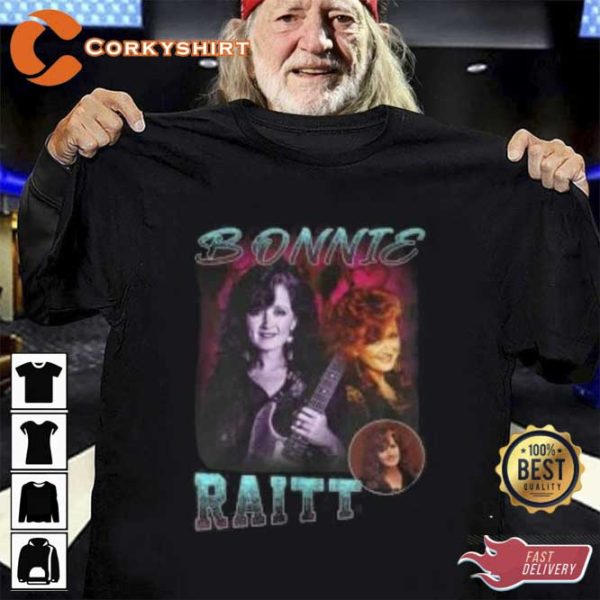 Bonnie Raitt Vintage Unisex Tee Shirt